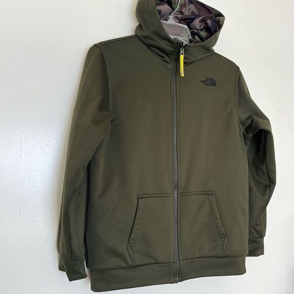 North Face Reversible Puffer Jacket Boys Large 14-16 Camo Insulated Quilted Coat - Picture 3 of 13